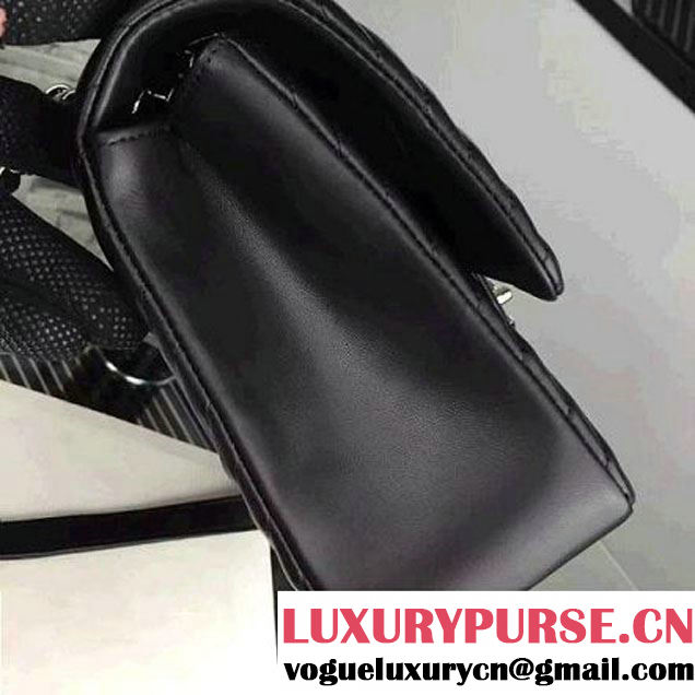 Chanel Large Black Quilted Lambskin Flap Bag Fall-Winter 2015/16 (2A058-101502 )