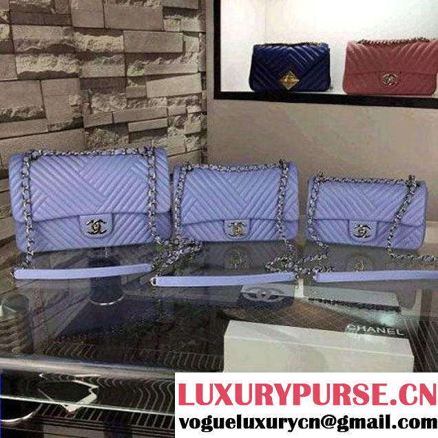 Chanel Small Ciel Quilted Lambskin Flap Bag Fall-Winter 2015/16 (2A058-102610 )