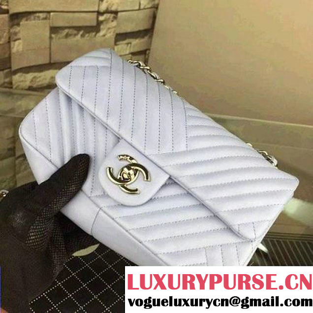 Chanel Small Ciel Quilted Lambskin Flap Bag Fall-Winter 2015/16 (2A058-102610 )
