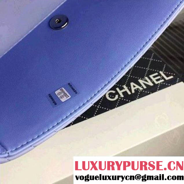 Chanel Small Ciel Quilted Lambskin Flap Bag Fall-Winter 2015/16 (2A058-102610 )