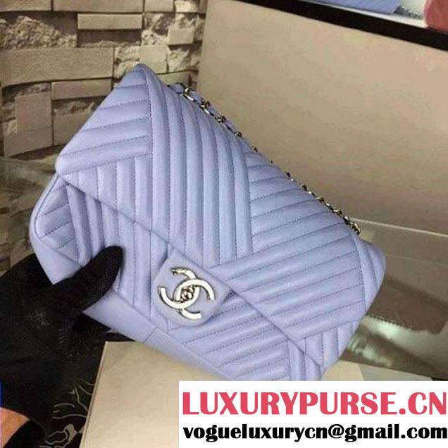 Chanel Medium Ciel Quilted Lambskin Flap Bag Fall-Winter 2015/16 (2A058-102611 )