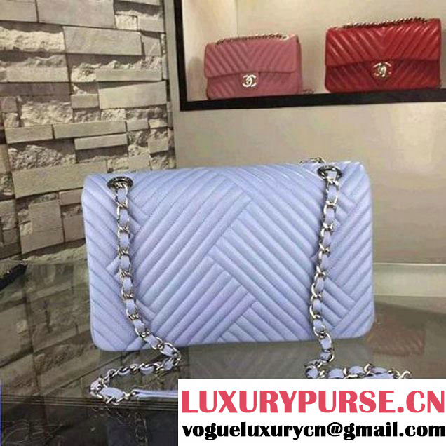 Chanel Large Ciel Quilted Lambskin Flap Bag Fall-Winter 2015/16 (2A058-102612 )