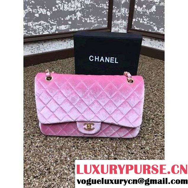 Chanel Velvet Classics A1113 Jumbo Flap Bag Pink(Gold Hardware) (MC-112033 )