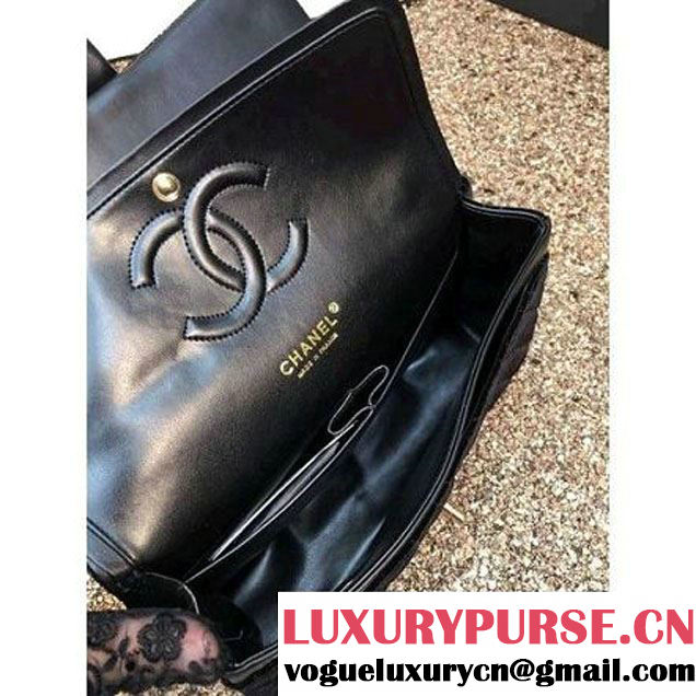 Chanel Velvet Classic Regular A1112 Flap Bag Black (Gold Hardware) (MC-112046 )