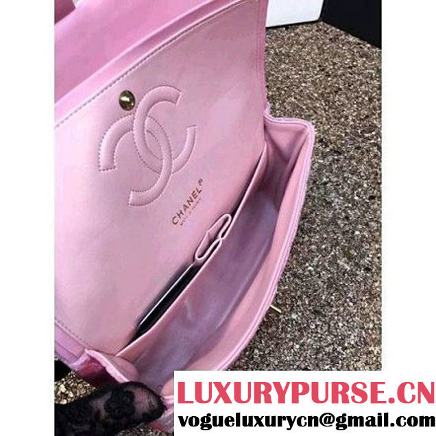 Chanel Velvet Classic Regular A1112 Flap Bag Pink (Gold Hardware) (MC-112051 )