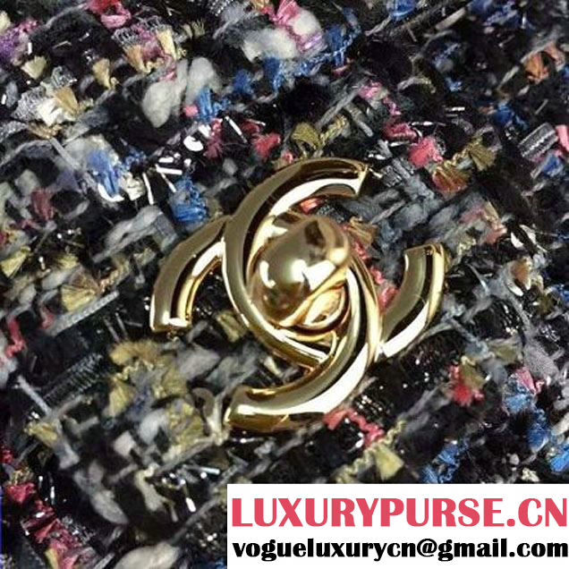 Chanel Medium Tweed Classic Flap Bag Multicolor (1) 2016 (2A058-121101 )