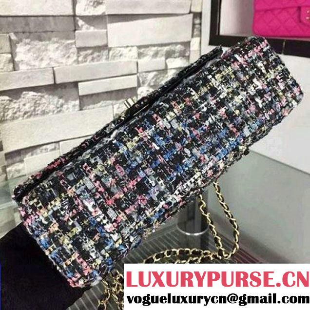 Chanel Medium Tweed Classic Flap Bag Multicolor (1) 2016 (2A058-121101 )