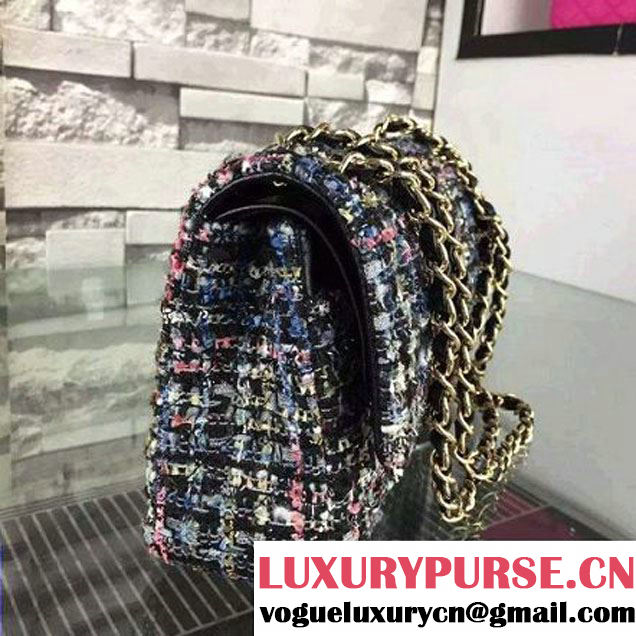 Chanel Medium Tweed Classic Flap Bag Multicolor (1) 2016 (2A058-121101 )