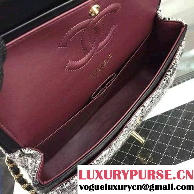 Chanel Medium Tweed Classic Flap Bag 4 2016 (2A058-121104 )