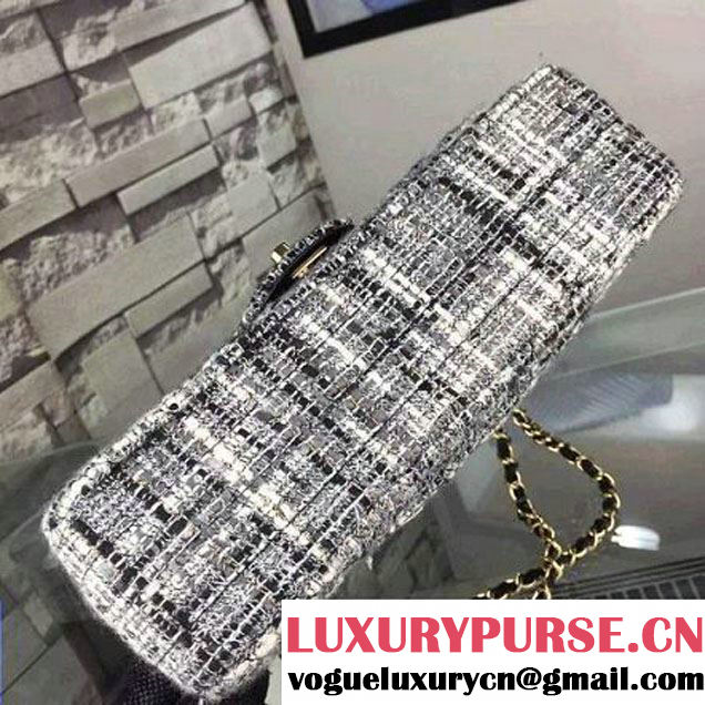 Chanel Medium Tweed Classic Flap Bag 4 2016 (2A058-121104 )