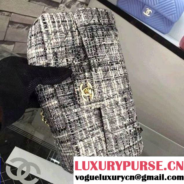 Chanel Medium Tweed Classic Flap Bag 4 2016 (2A058-121104 )