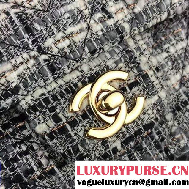 Chanel Medium Tweed Classic Flap Bag 4 2016 (2A058-121104 )