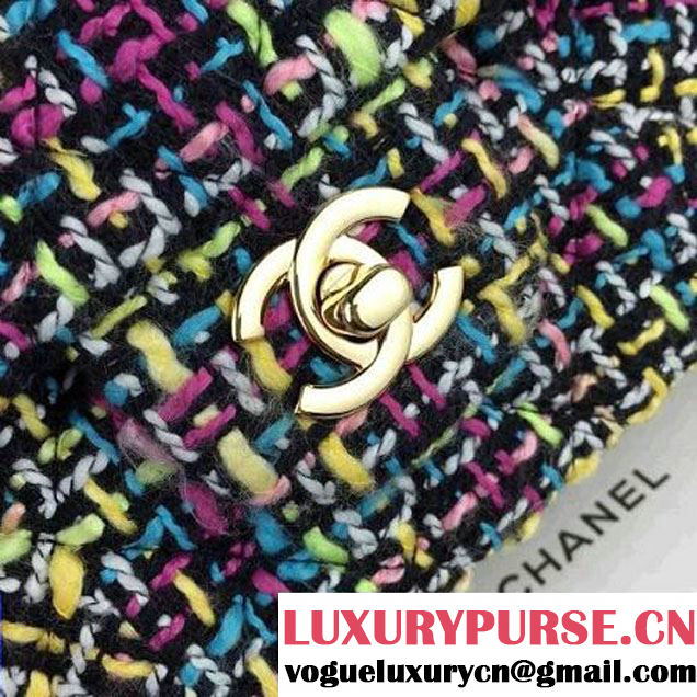 Chanel Medium Tweed Classic Flap Bag 5 2016 (2A058-121105 )