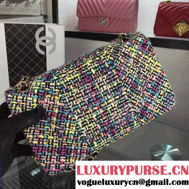 Chanel Medium Tweed Classic Flap Bag 5 2016 (2A058-121105 )