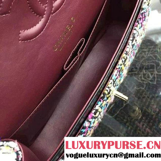 Chanel Medium Tweed Classic Flap Bag 5 2016 (2A058-121105 )