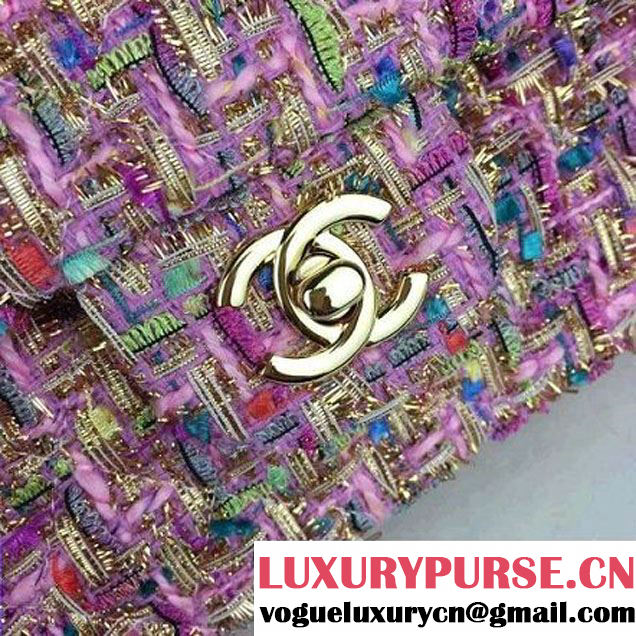 Chanel Medium Tweed Classic Flap Bag 6 2016 (2A058-121106 )