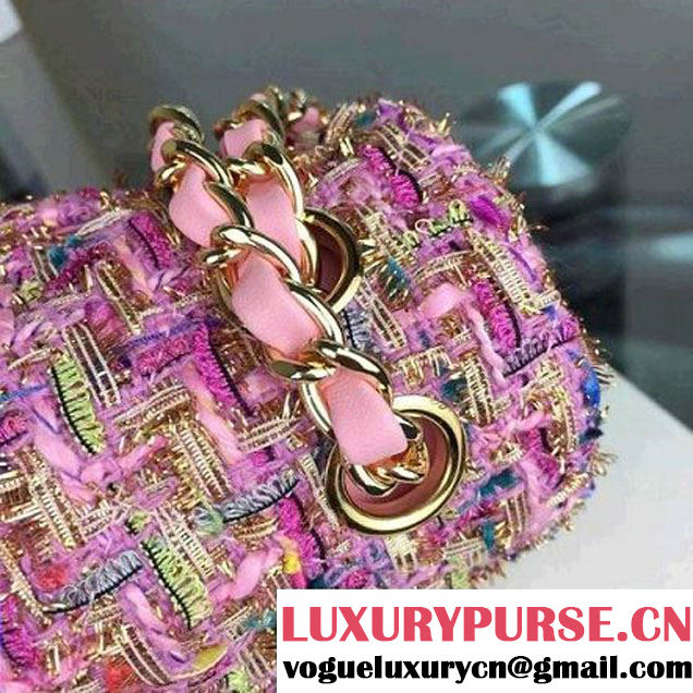 Chanel Medium Tweed Classic Flap Bag 6 2016 (2A058-121106 )
