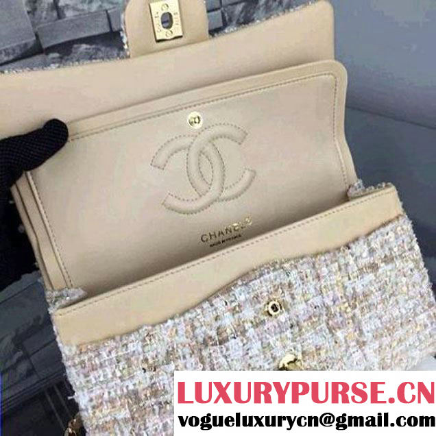 Chanel Medium Tweed Classic Flap Bag 8 2016 (2A058-121108 )