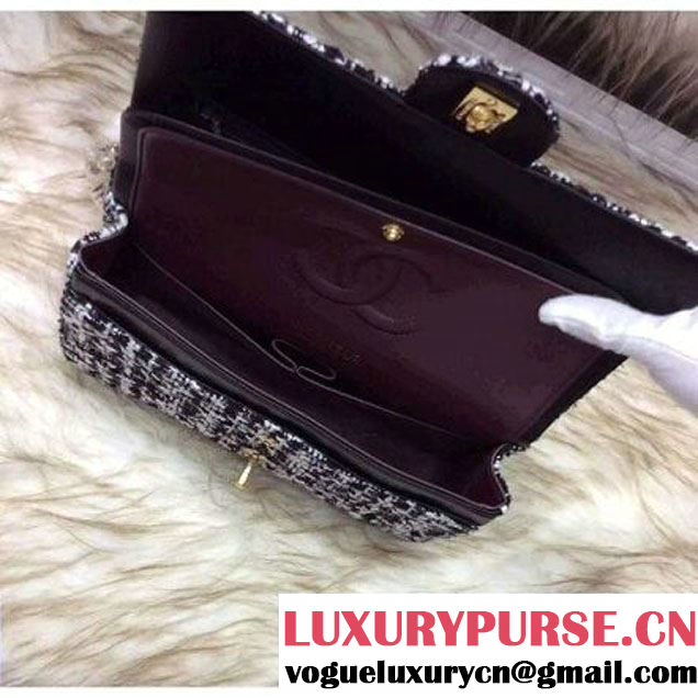 Chanel Medium Tweed Classic Flap Bag 9 2016 (2A058-121109 )