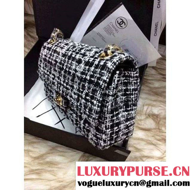 Chanel Medium Tweed Classic Flap Bag 9 2016 (2A058-121109 )