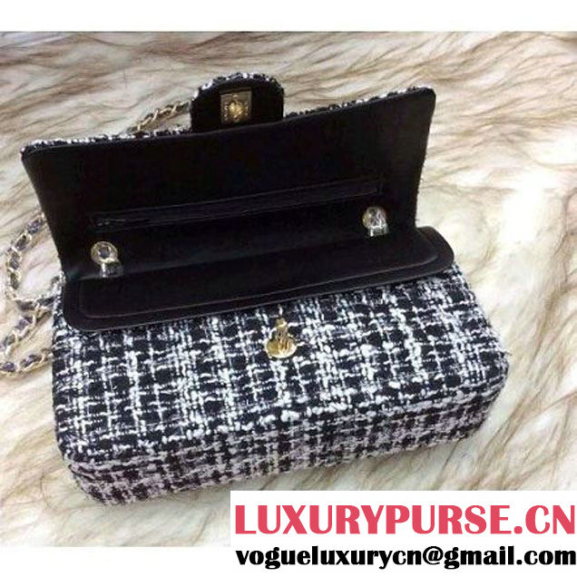 Chanel Medium Tweed Classic Flap Bag 9 2016 (2A058-121109 )