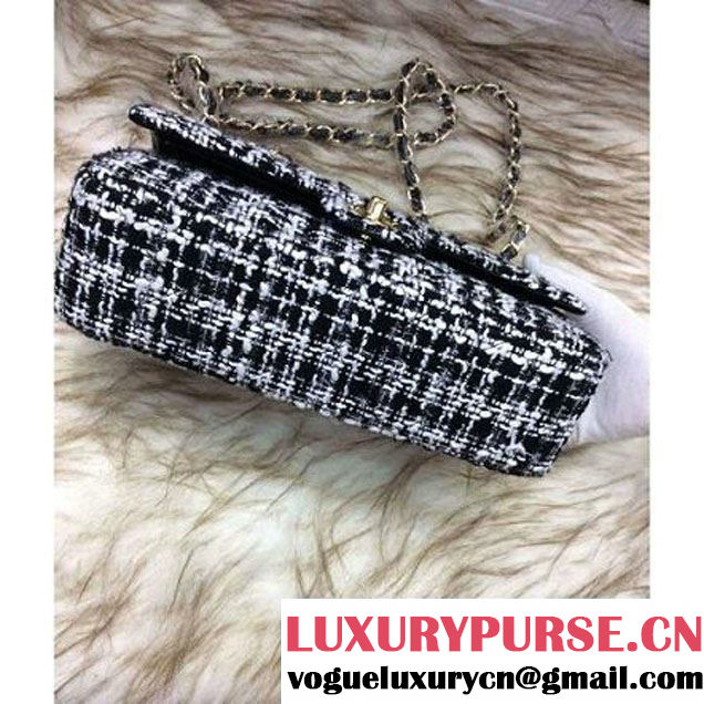 Chanel Medium Tweed Classic Flap Bag 9 2016 (2A058-121109 )