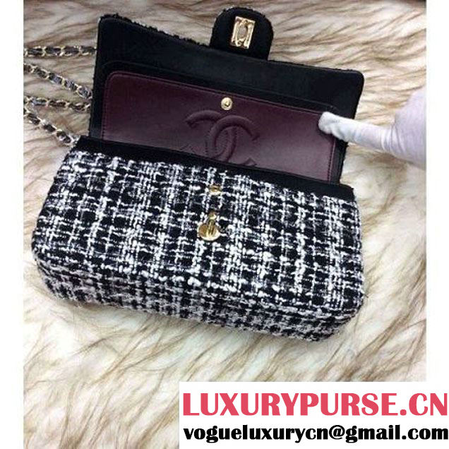 Chanel Medium Tweed Classic Flap Bag 9 2016 (2A058-121109 )
