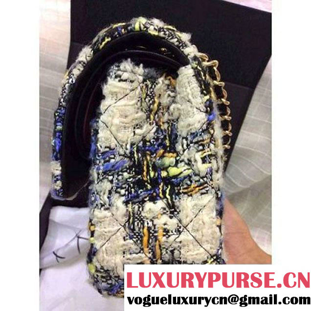 Chanel Medium Tweed Classic Flap Bag 10 2016 (2A058-121110 )