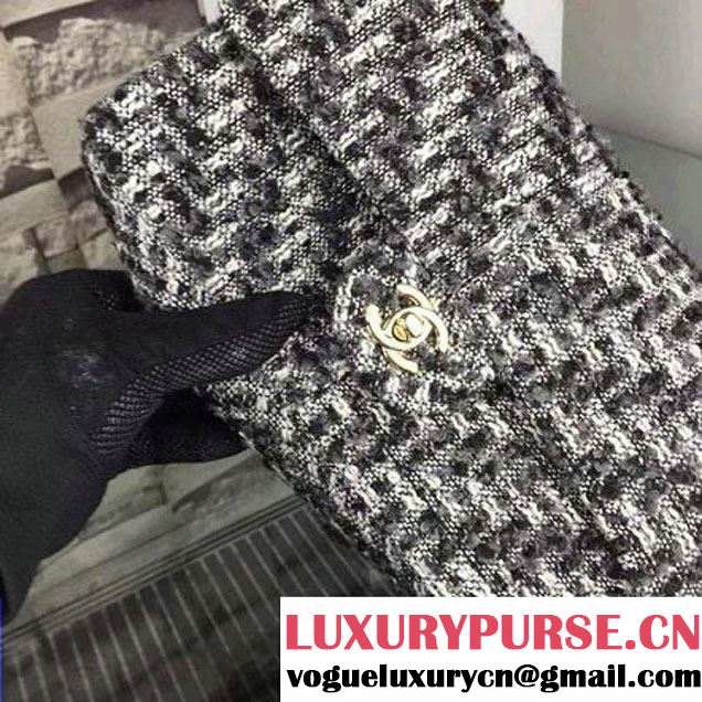Chanel Medium Tweed Classic Flap Bag 12 2016 (2A058-121112 )
