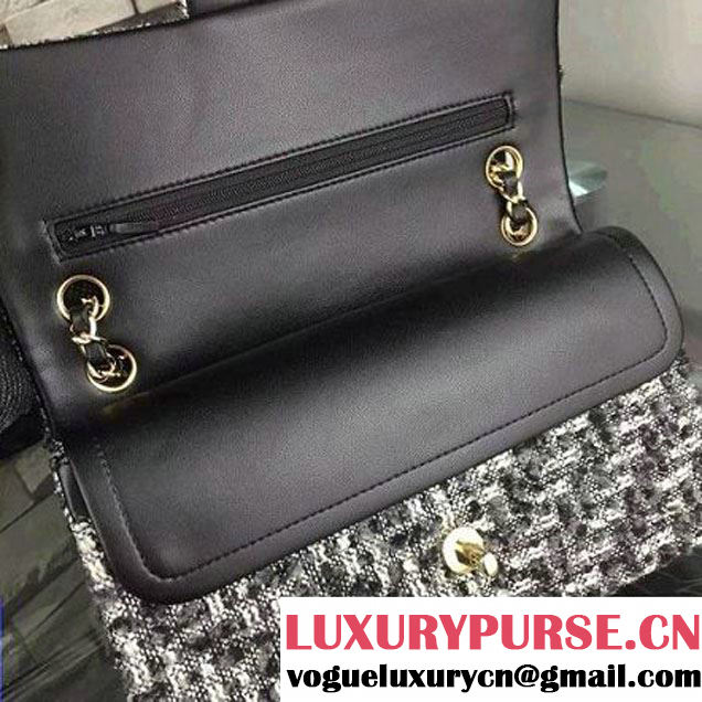 Chanel Medium Tweed Classic Flap Bag 12 2016 (2A058-121112 )