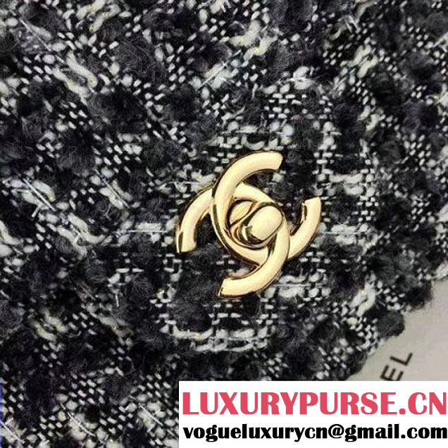 Chanel Medium Tweed Classic Flap Bag 12 2016 (2A058-121112 )