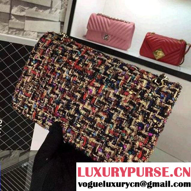 Chanel Medium Tweed Classic Flap Bag 13 2016 (2A058-121113 )