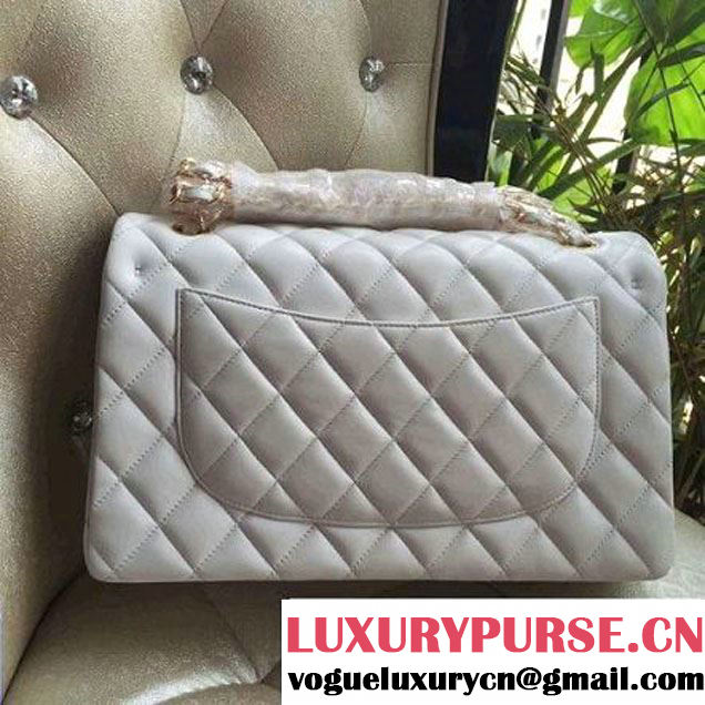 Chanel Jumbo 1113 Lambskin Classic Double Flap Bag White(GHW) (H-122231 )