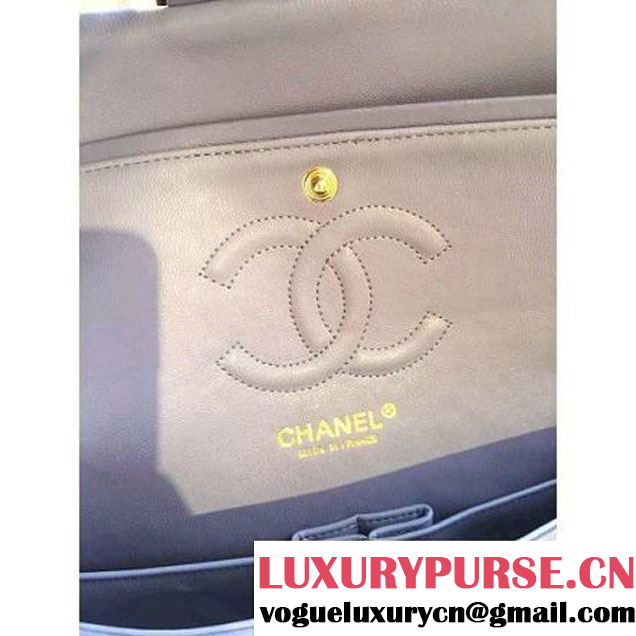 Chanel Medium A1112 Lambskin Classic Double Flap Bag Lilac(GHW) (H-122246 )