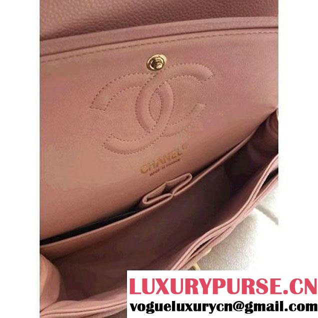 Chanel Medium A1112 Caviar Classic Double Flap Bag Pink(GHW) (H-122253 )