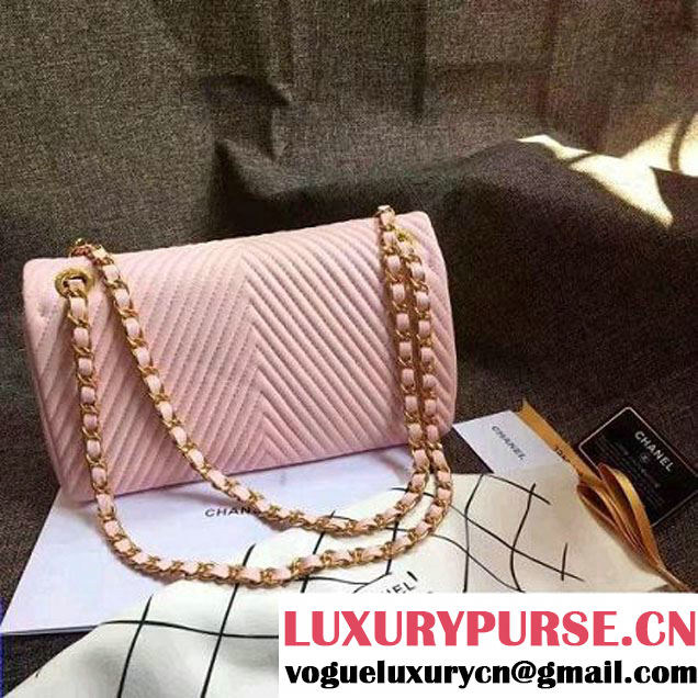 Chanel Lambskin Flap Bag Embellished With Chevron Quilting Rouge Cruise 2016 (1A145-7010402 )