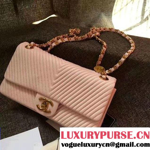 Chanel Lambskin Flap Bag Embellished With Chevron Quilting Rouge Cruise 2016 (1A145-7010402 )