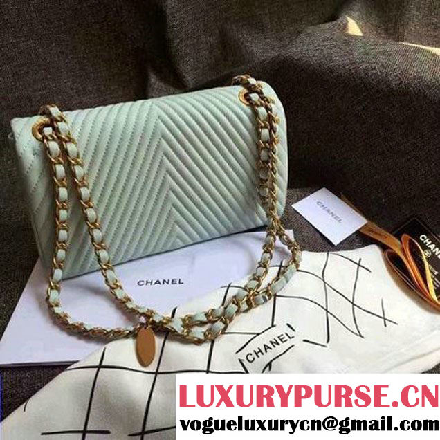 Chanel Lambskin Flap Bag Embellished With Chevron Quilting Lilac  Cruise 2016 (1A145-7010401 )