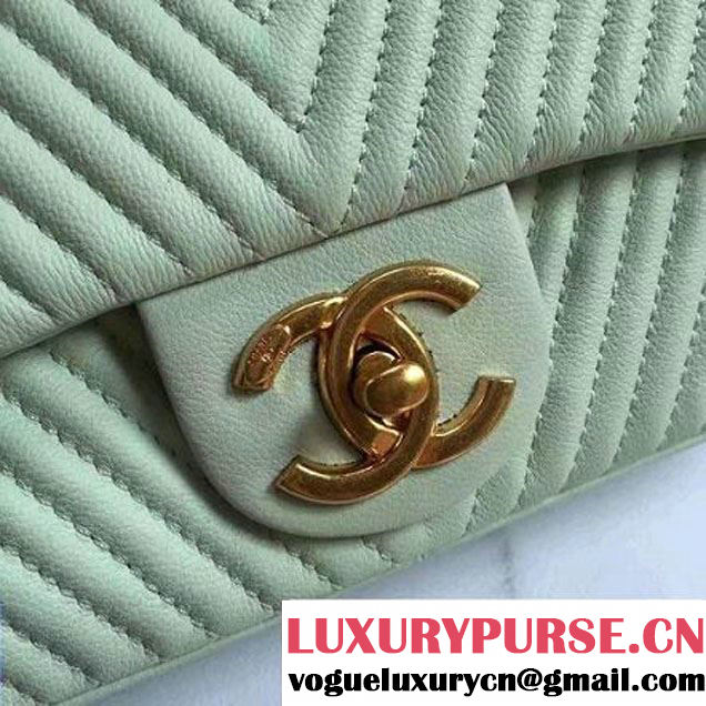 Chanel Lambskin Flap Bag Embellished With Chevron Quilting Lilac  Cruise 2016 (1A145-7010401 )
