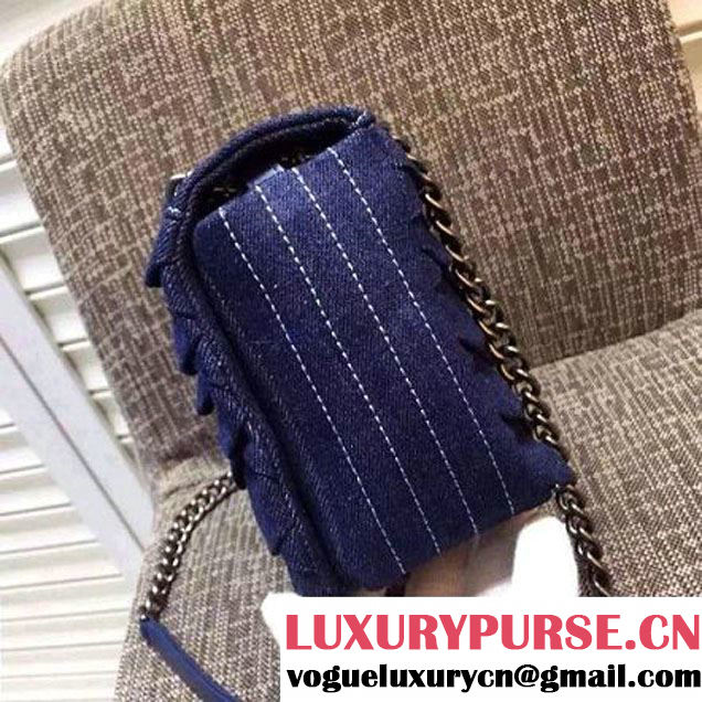 Chanel Medium Denim Classic Flap Bag 2016 France (FTH-6021601 )