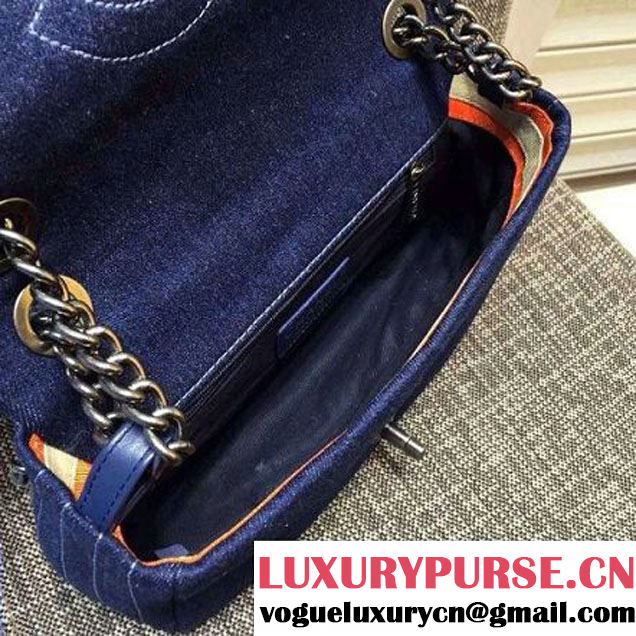 Chanel Medium Denim Classic Flap Bag 2016 France (FTH-6021601 )