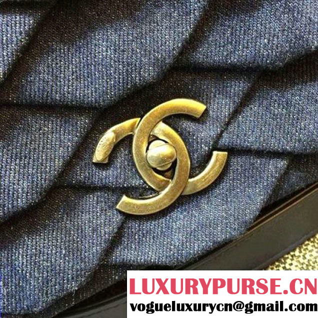 Chanel Medium Denim Classic Flap Bag 2016 France (FTH-6021601 )