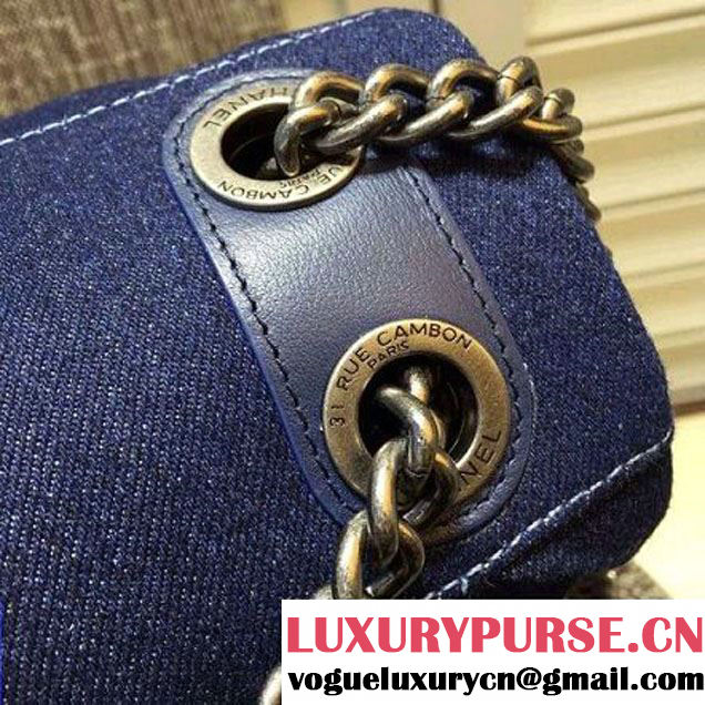 Chanel Large Denim Classic Flap Bag 2016 France (FTH-6021602 )