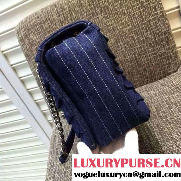 Chanel Large Denim Classic Flap Bag 2016 France (FTH-6021602 )