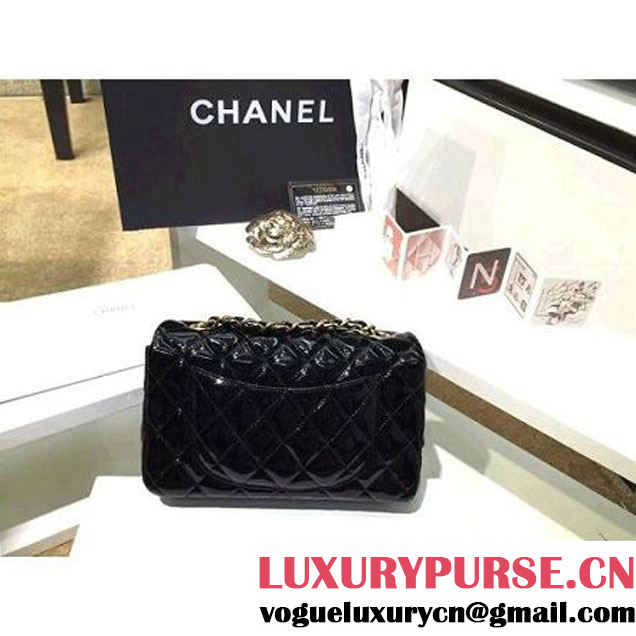 Chanel Black Patent Leather Small Classic Flap Bag(Gold Hardware) (MC-6022302 )