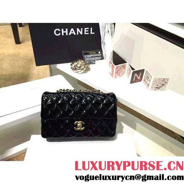 Chanel Black Patent Leather Small Classic Flap Bag(Gold Hardware) (MC-6022302 )