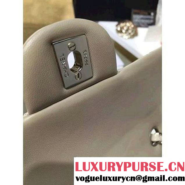 Chanel Grey Patent Leather Small Classic Flap Bag(Silver Hardware) (MC-6022312 )