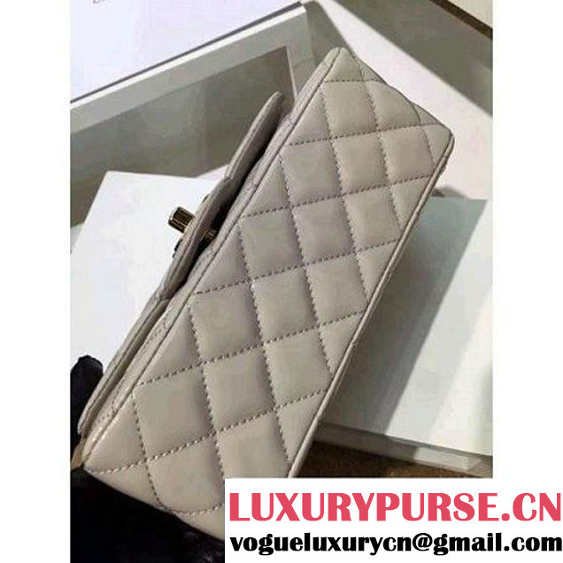 Chanel Grey Patent Leather Small Classic Flap Bag(Gold Hardware) (MC-6022313 )