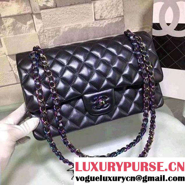 Chanel Medium Iridescent Calfskin Classic Double Flap Bag  Metallic (2A020-6022611 )