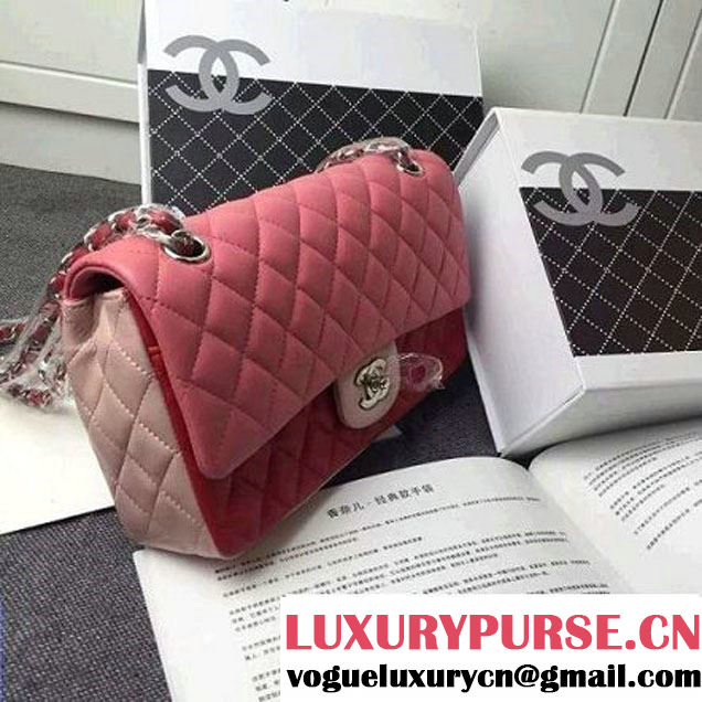 Chanel Lambskin Medium Valentine Flap Bag In Pink/Red (1A078-6030101 )